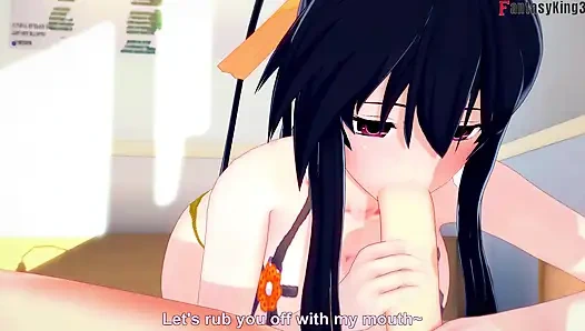 Rias Gremory is leaving so Akeno gives me a titjob - DXD NTR Madness Series