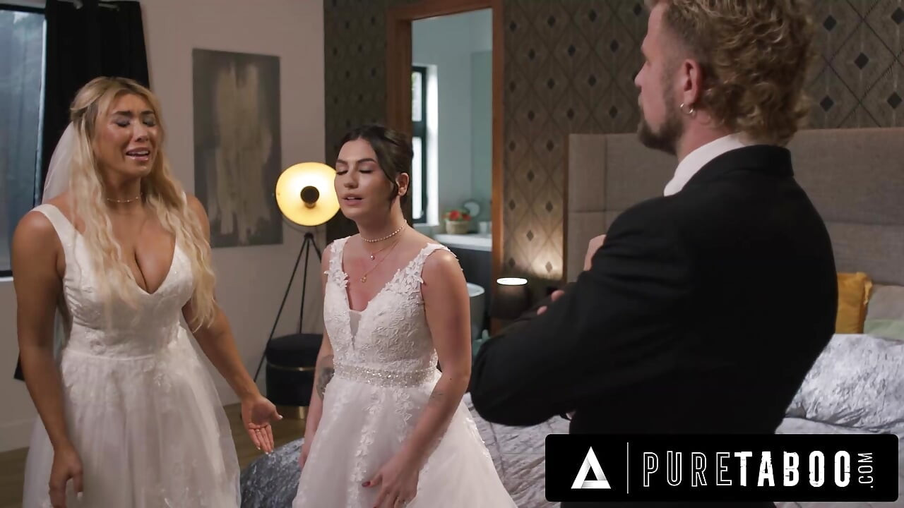 Tabu pur și simplu disperate mirese lesbiene Cyber Doll &Megan Greșeli se supun oficiant homofob