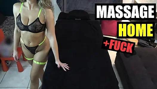 Screaming Real Orgasm! - Secretly Called a Masseur to the House Without My Husband Knowing