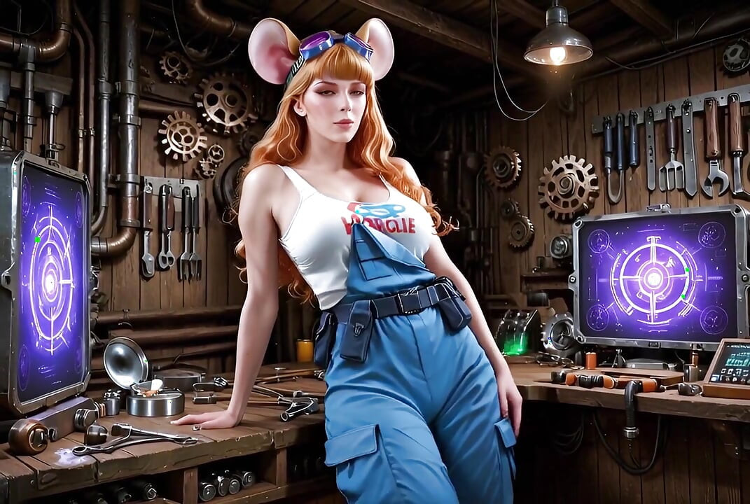 Gadget Got and Was in the Ai Cosplay of Chip and Deal