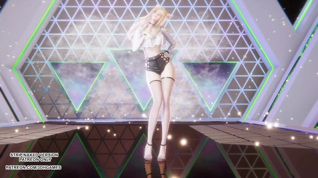 MMD HYOLYN - Layin' Low Ahri Hot Kpop Dance League of Legends Hentai