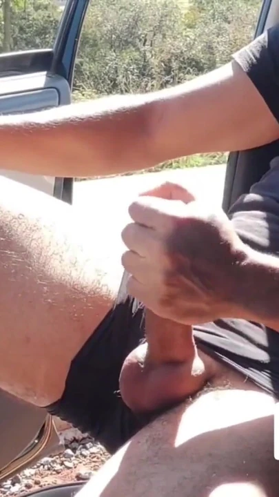 Memorable moment from "Masturbating outdoors at risk of getting caught"