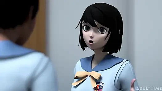 Hentai sex College Episode 8 - Bffs mit dicken titten üben zusammen scissoring an der Hentai sex university