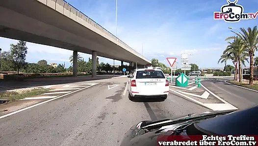 Pretty German Latina vacationer fucked in Mallorca