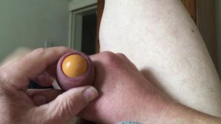 Saturday foreskin session - rubber egg