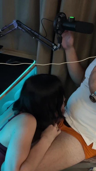 Unforgettable moment from "POV: She Couldn't Me While I Was Streaming - Got Her Throat Fucked Under the Desk"