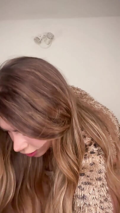 Blonde Trans Woman with an Extra-large Penis Fucks Throat and Pussy of a Trans Woman Until She Cums.