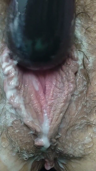 MILF Creamy BBC Dildo Fuck - Vibrator Orgasm | Clip 3