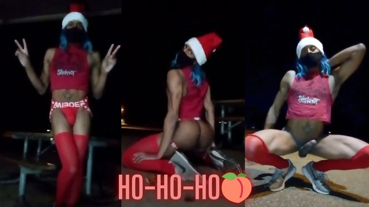 Late Kerst nieuwjaar femboy twerk