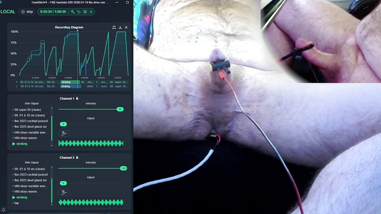 FBE hardstim 020, autre chevauchage (électrode différente)