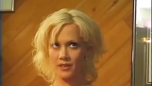 Beautiful blonde fucking in the bathroom