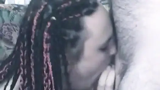 Busty tattooed BBW rides cock then gets jizzed