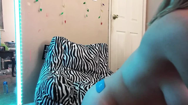 Beautiful Hairy Blond Anal Dildo