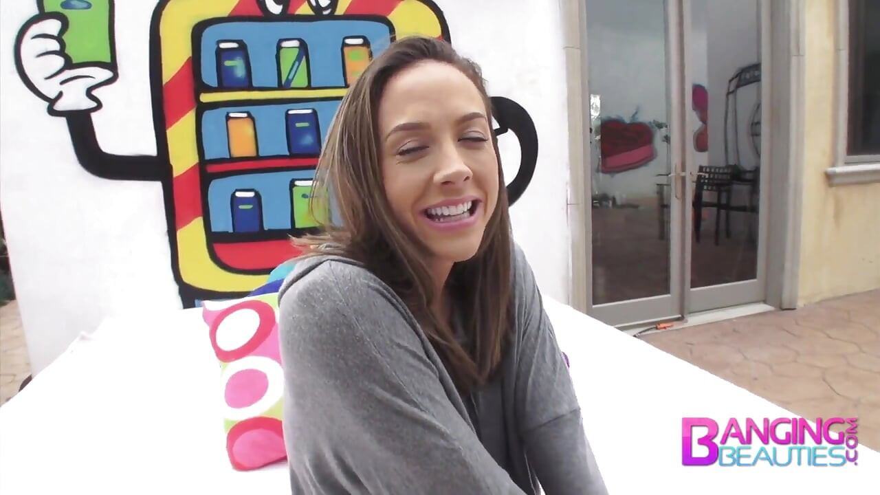 Hot brunette Chanel Preston tease Mike Adriano's big dick
