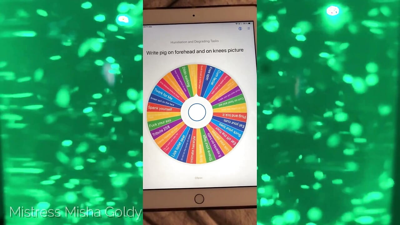 Nahrávání relace aplikace! Toč kolo - dostaď ponižující úkoly!