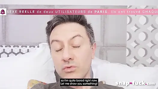 Perfect French room service: Maid cleans his room and dick! (French Porn)! Snap-Fuck