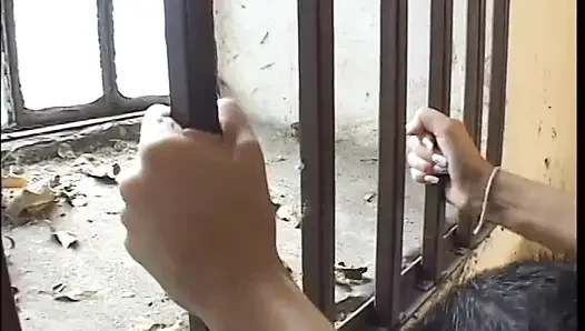 Красивую темноволосую пациентку убежища Бренда Блэк отшпилил возбужденный хранитель