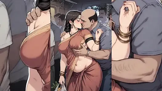 INDIAN slutty Babes Degraded & Ravaged by Ugly Fat Dirty Old Men IN THE BUS – Part 1