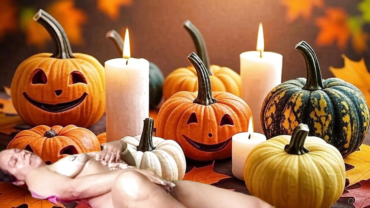 Hot Sex Halloween Picnic with Garabas and Olga