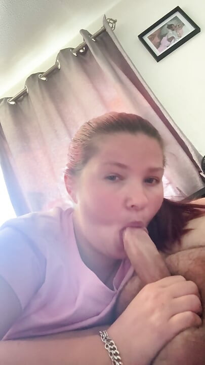 Sucking my partnered penis