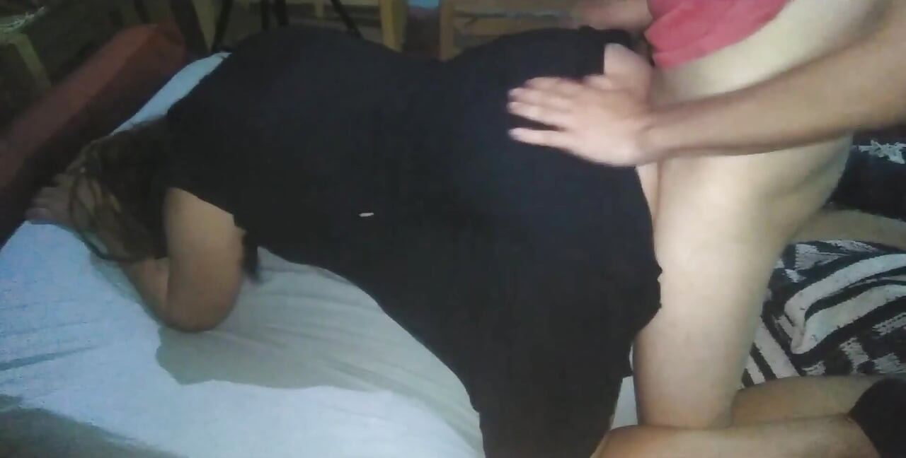 Boy Fucks Girl in Black Dress