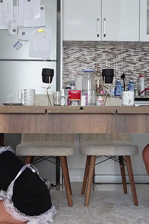 Fucked the Housekeeper in Front of His Wife! Very Hot Slut!
