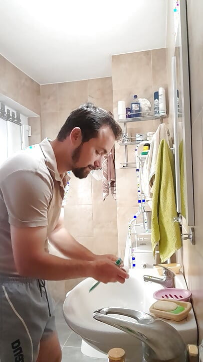 Romanian gay man Daeros is approached by his neighbour and he take it.