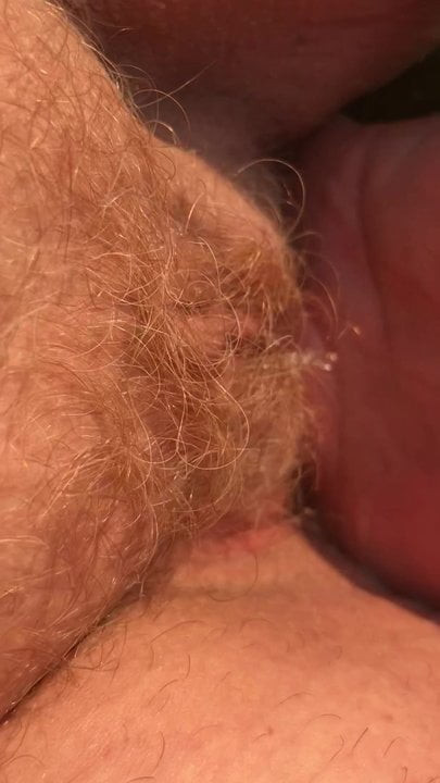 The sound of my mature wife's red hairy pussy 2