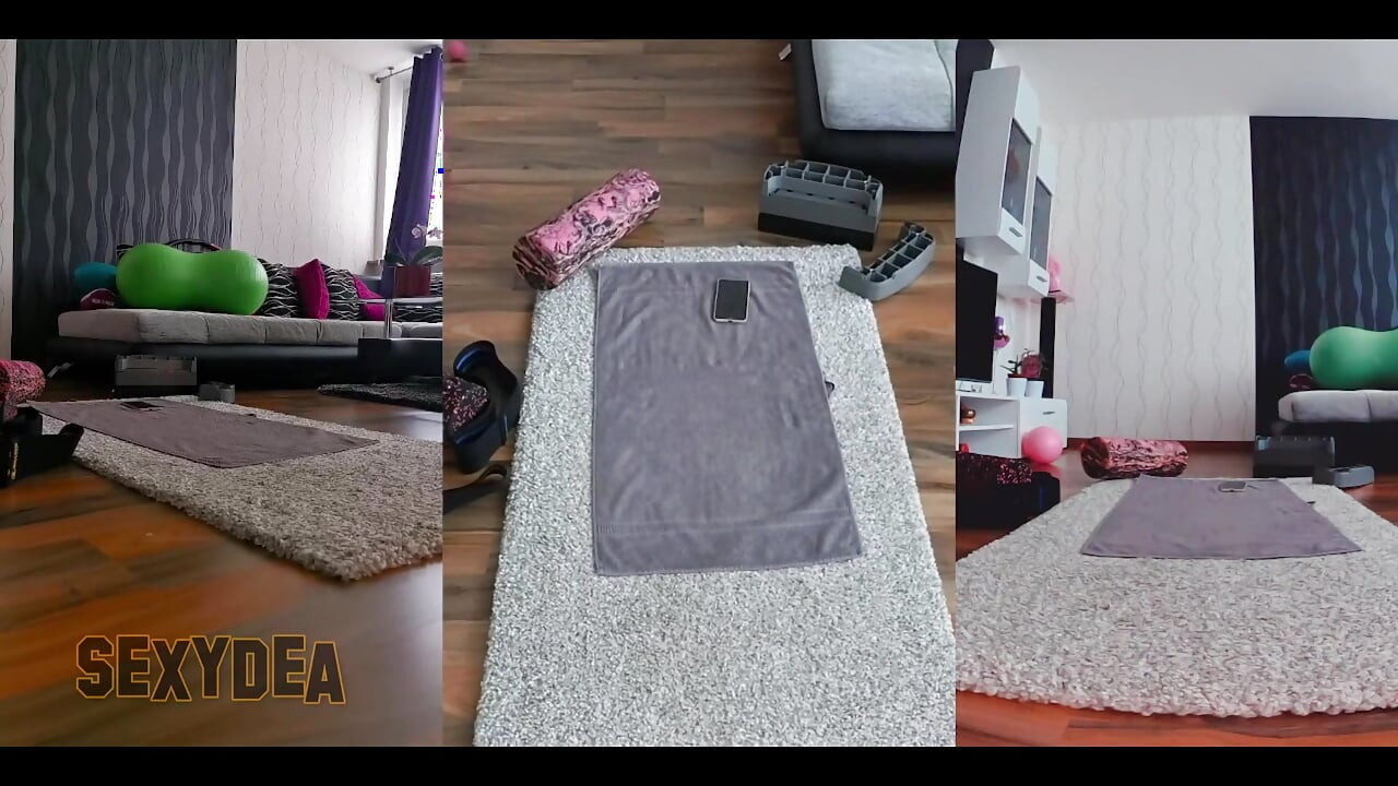 Üçlü kamera hissi: yaramaz çıplak egzersiz için bana katıl!