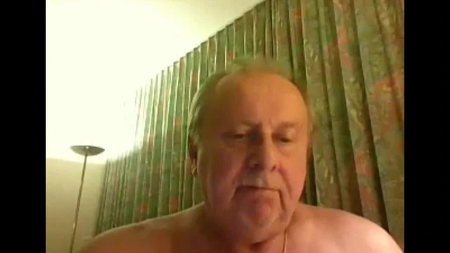 grandpa cum on webcam