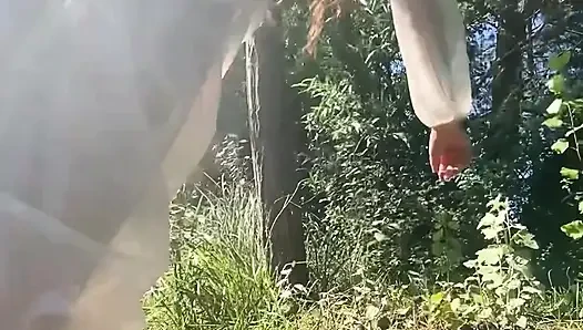 2in1: Pissing Over Head - Piss - Fountain