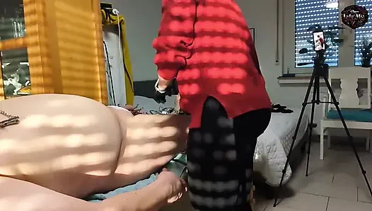DomLadyMia-SlaveOfM Red Stripes for the Slave Part 5