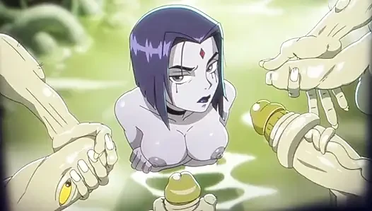 Raven Hardcore Sex Outdoors Creampied by Swamp Alien