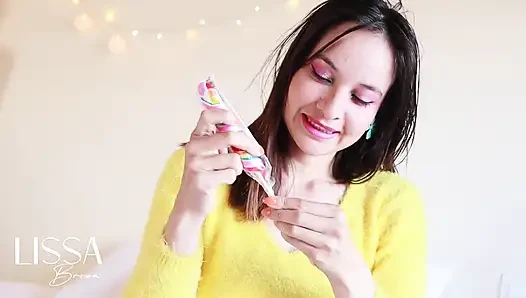 Slime dan candy masuk ke dalam memekku