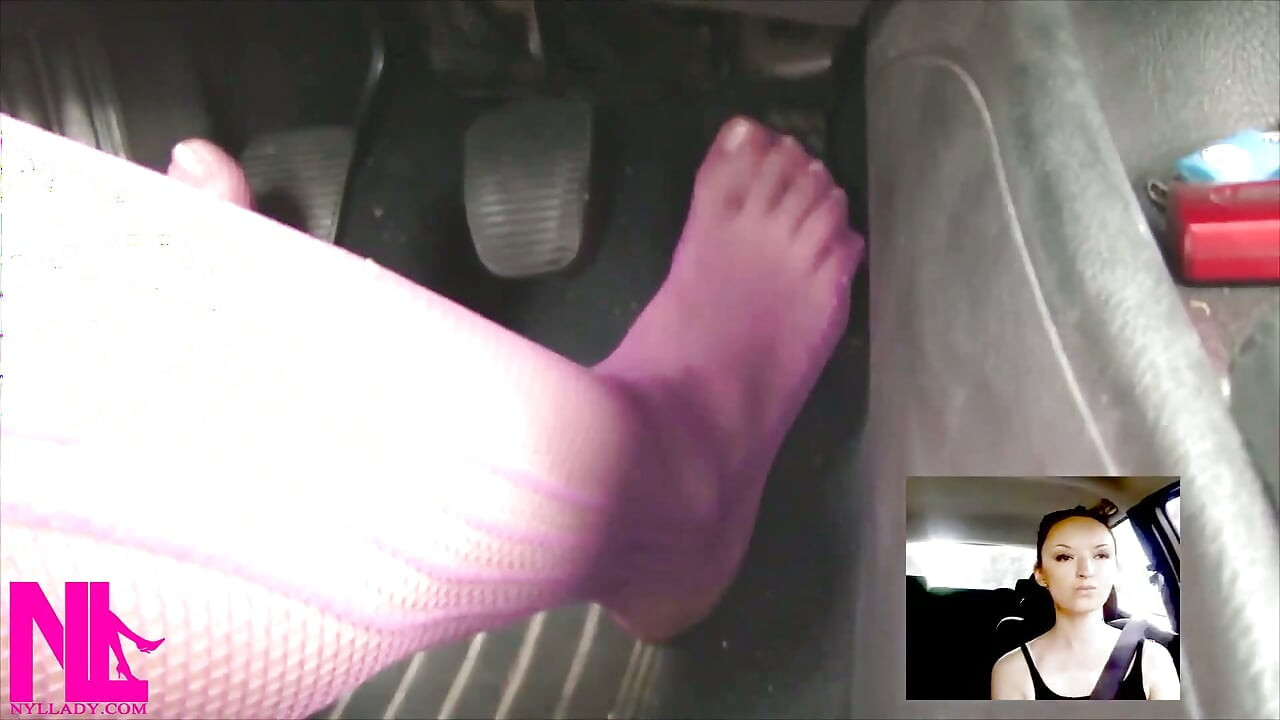 Sensual Pedal Pumping in My Pink Fishnets