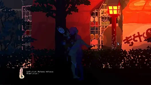 Хентай игра - секс деревенской девушки с большими сиськами на фестивале - Все сцены CG