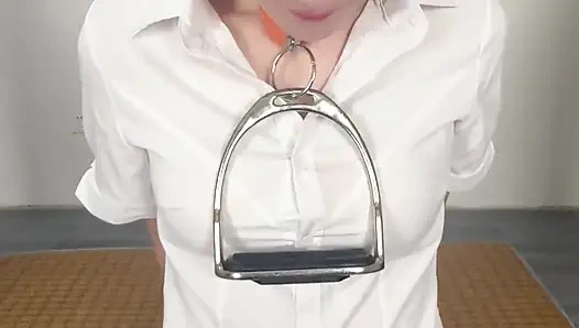 An Office Lady, After Work, Secretly Asks Her Host for a Job Appointment Behind Her Boyfriend's Back