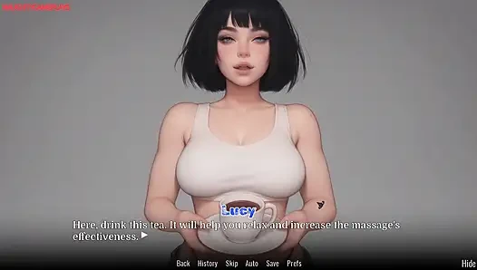 Üvey kız kardeş işten sonra yorgun üvey kardeşine masaj yapıyor - takıntılı lucy bölüm 03 vngtrash