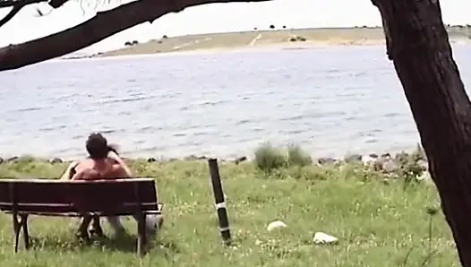 Big Titted MILF From Germany Gets Huge Cock to Please Her Outdoor