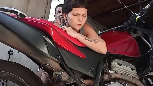 I Put the to Suck in the Garage While My Wife Is Watching TV with Her Wife