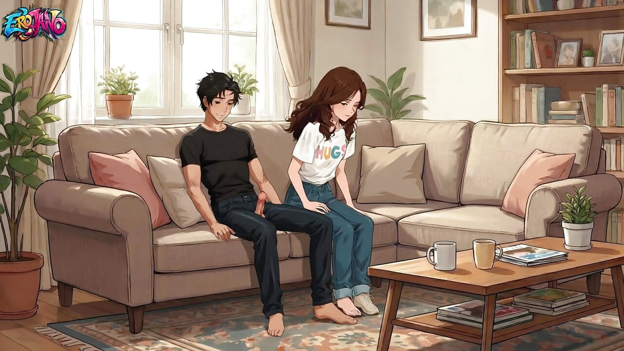 헨타이 애니메이션을 보면서 여친의 의붓여동생(19)을 따먹었어