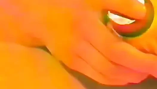 Self Double Penetration with Her Toys