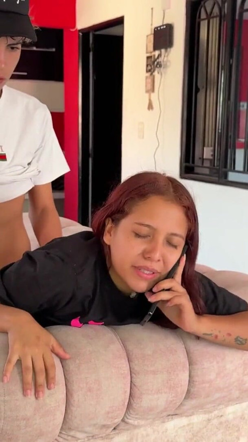 Stepbrother stop jealousy and fuck me. My stepbrother is jealous of my new boyfriend and gives me a good fuck | Clip 1