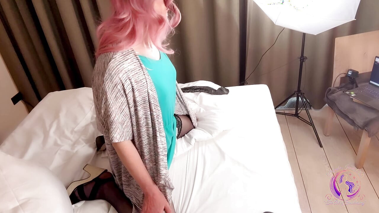 Green Velvet Bed Time Crossdressing