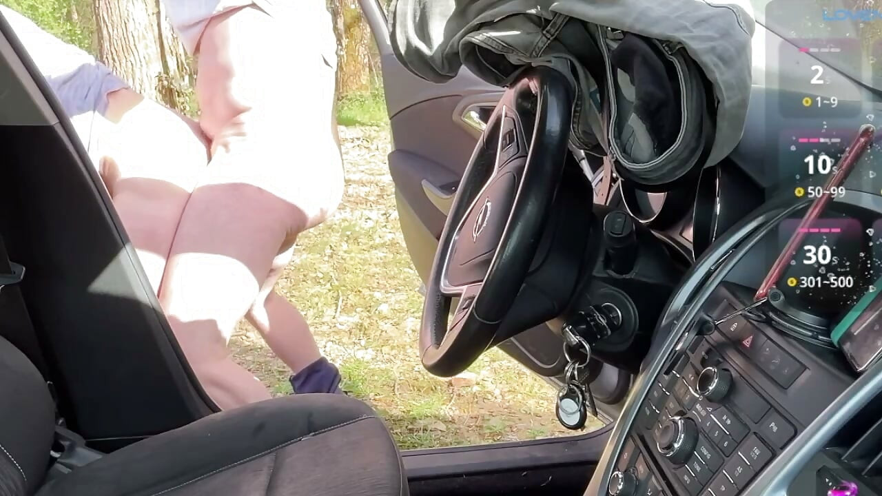 Parked Car Blowjob with Pants Down