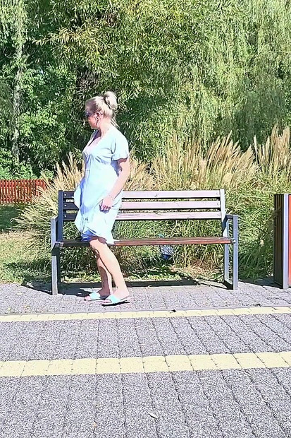 Relax on the Bench(discreet Masturbation)