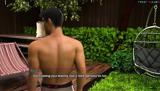 Shut up and Dance - Footjob on the Patio, Stepsis Gets Horny (ep. 11-1)