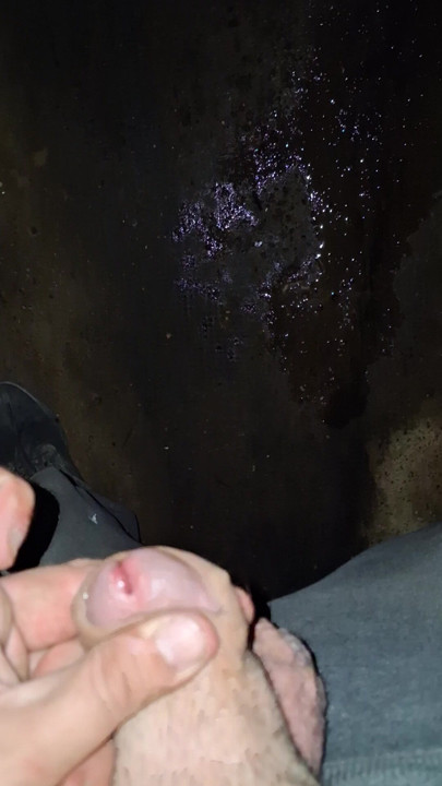 The big bitch pisses in a cellar