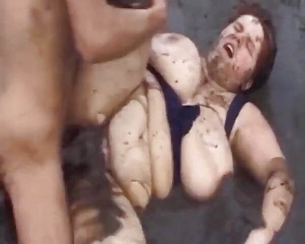 Wild Mud Wrestling Turns Into Hardcore Bedroom Sex