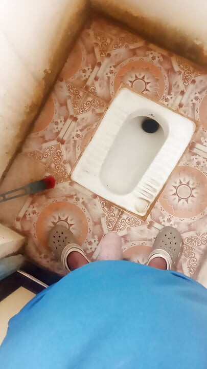 Today I went to the bathroom and punched it.
